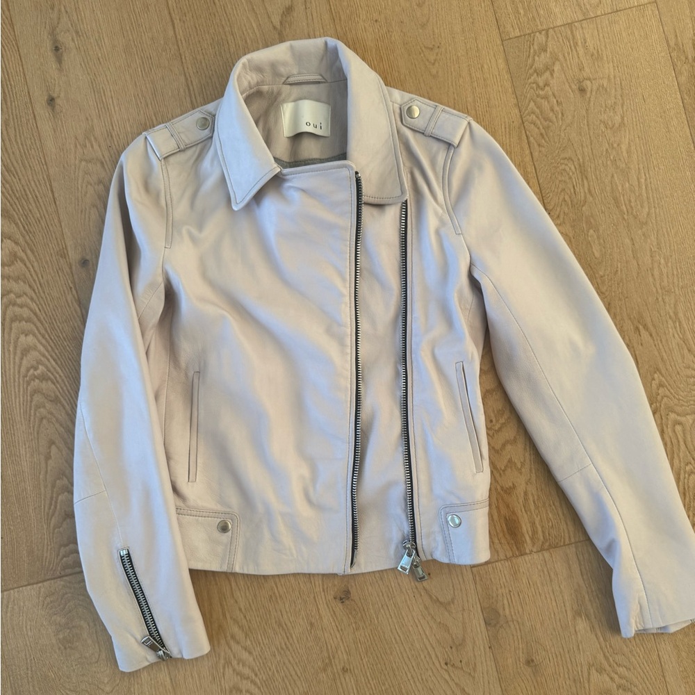 Oui genuine leather jacket